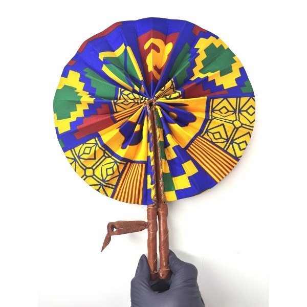 Hand Crafted African Kente Fan