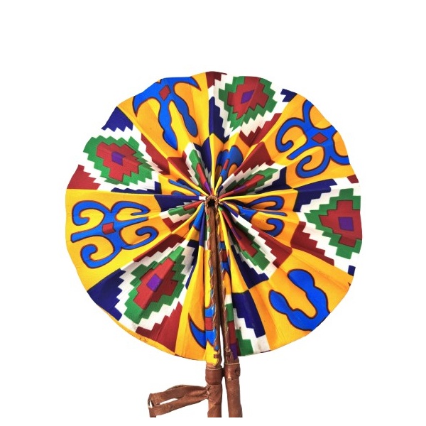 Hand Crafted African Kente Fan